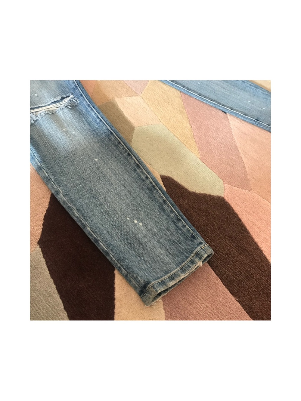 Current Elliott Paint Splatter Stiletto Jean Size 29 (Alt 28) - Picture 5 of 13